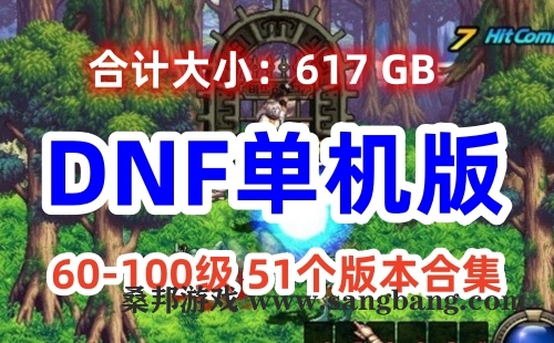 端游DNF单机版 60-100级各种端 51个版本合集+GM工具【617GB】
